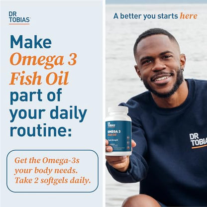 Dr. Tobias Omega 3 Fish Oil, 800 mg EPA 600 mg DHA Omega 3 Supplement for Heart Dr. TobiasBuy Supplements Australia