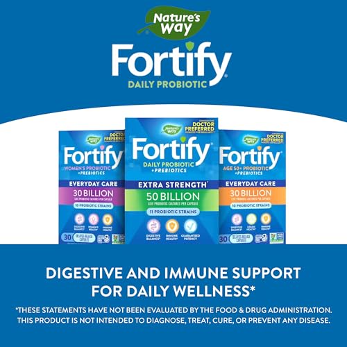 Nature's Way Fortify Probiotics for Women + Prebiotic, Digestive*, Immune*, and Vaginal Nature's WayBuy Supplements Australia