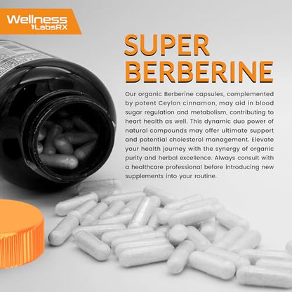 WELLNESS LABSRX Berberine Supplement 1500mg - Liposomal Berberine with Ceylon WELLNESS LABSRXBuy Supplements Australia