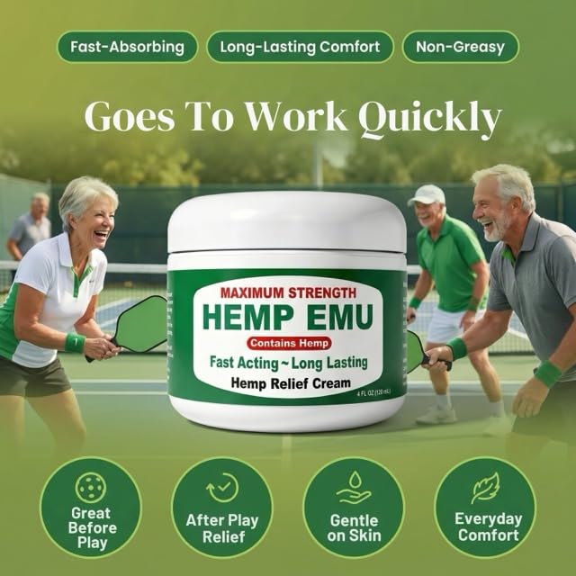 Hemp Emu Hemp Cream – 4oz Cream Hemp EmuBuy Supplements Australia