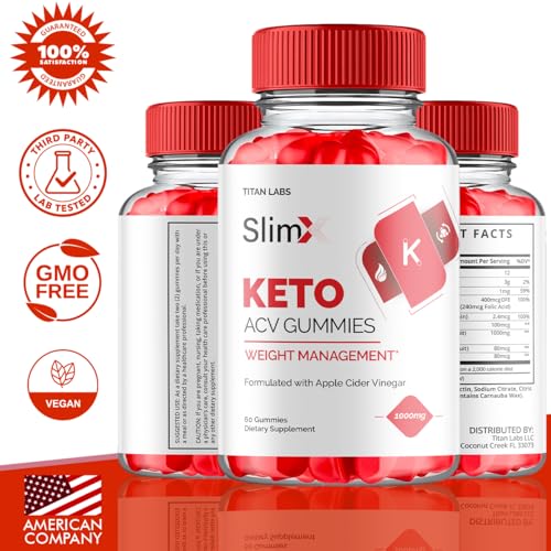 (3 Pack) SlimX Keto ACV Gummies, SlimX Keto ACV Advanced Weight Loss 1000MG Apple Titan LabsBuy Supplements Australia