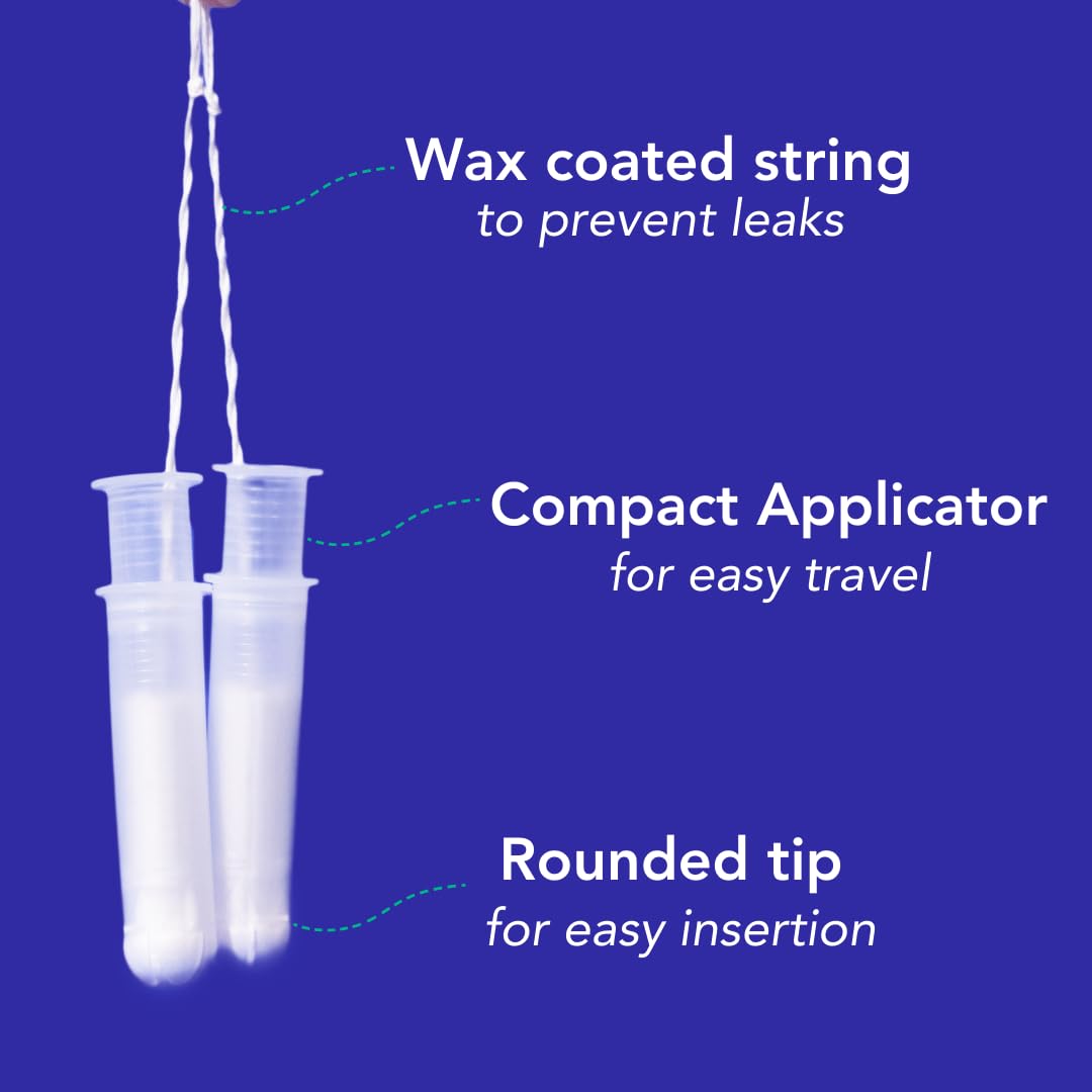 Award Winning 100% Organic Cotton Easy Glide Tampons with Compact Plant Based Applicator MARLOWBuy Supplements Australia