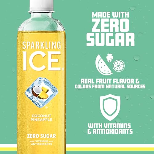 Sparkling Ice, Coconut Pineapple Sparkling Water, Zero Sugar Flavored Water, with Vitamin Sparkling ICEBuy Supplements Australia