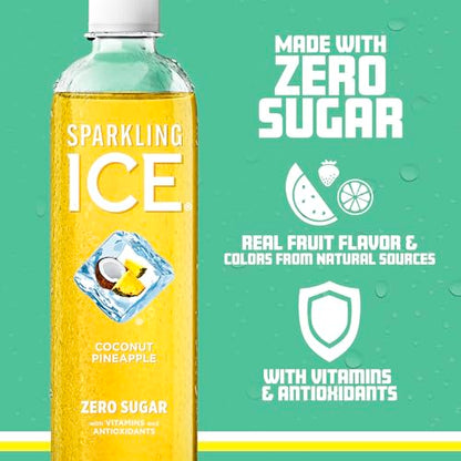 Sparkling Ice, Coconut Pineapple Sparkling Water, Zero Sugar Flavored Water, with Vitamin Sparkling ICEBuy Supplements Australia