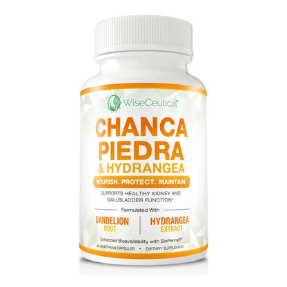 Max Strength Chanca Piedra, Hydrangea & Dandelion Root - Natural Kidney & Gallbladder Formula - Stone Breaker, Flush Impurities, Cleanse Urinary Tract - Enhanced with BioPerine. 60 Veggie Capsules. WiseceuticalBuy Supplements Australia