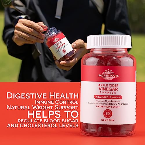 Sacred Roots Sugar-Free, Apple Cider Vinegar Gummies, 60 Gummies – Supports Healthy Sacred RootsBuy Supplements Australia