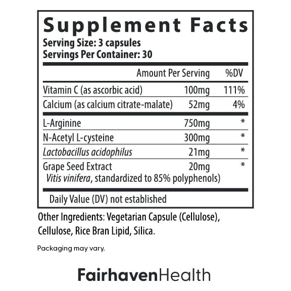 Fairhaven Health FertileCM Fertility Supplement for Women, Capsules - Fertile Cervical Mucus, Ovulation Cycle, Includes L-Arginine, N-Acetyl-Cysteine, Grape Seed Extract and Vitamin C - 90 Capsules Fairhaven HealthBuy Supplements Australia