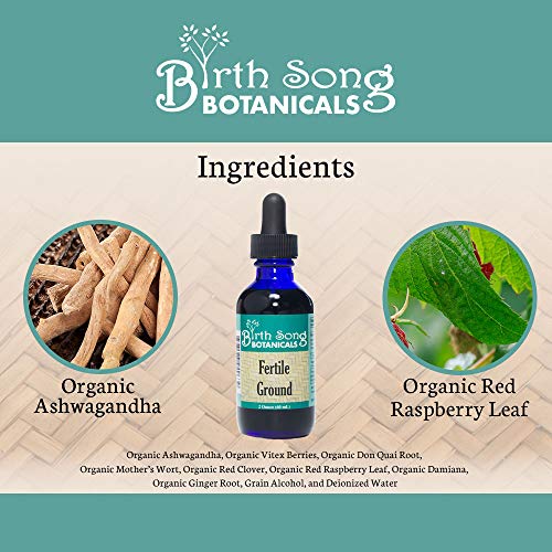 Birth Song Botanicals Fertile Ground Fertility Liquid Tincture, Herbal Supplement to Help Regulate Birth Song BotanicalsBuy Supplements Australia