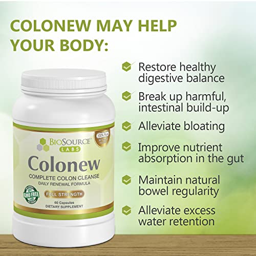 BioSource Labs Colonew Complete Colon Cleanse Natural Detox Supplement for Daily BioSource LabsBuy Supplements Australia