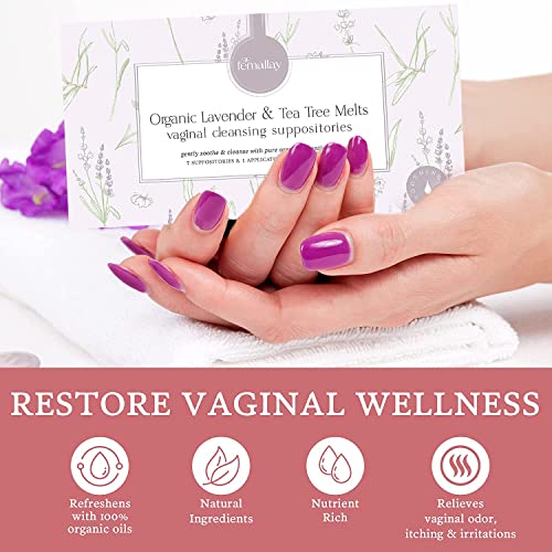 Femallay Organic Lavender and Tea Tree Oil Vaginal Cleansing Suppositories for Hygiene FemallayBuy Supplements Australia