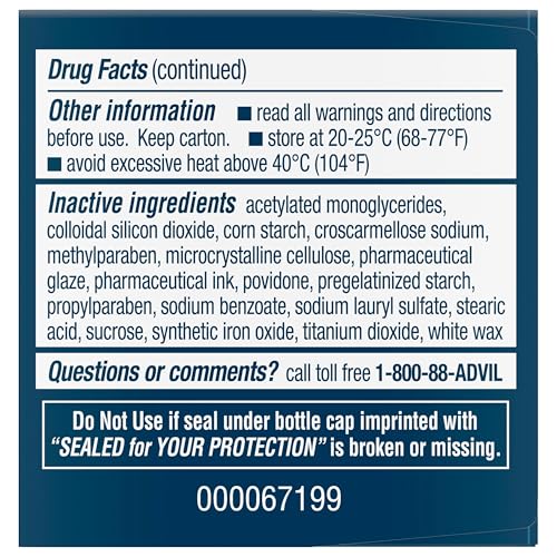Advil Pain Reliever and Fever Reducer, Ibuprofen 200mg for Pain Relief - 24 Coated Tablets AdvilBuy Supplements Australia