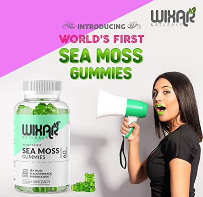 WIXAR NATURALS Sea Moss Gummies - Natural Irish Sea Moss and Bladderwrack WIXAR NATURALSBuy Supplements Australia