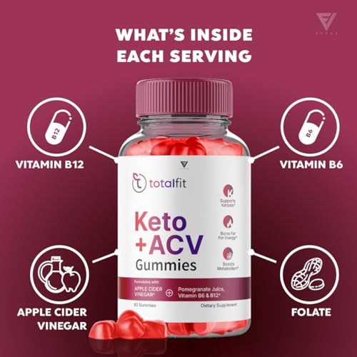 (2 Pack) Total Fit Keto ACV Gummies Advanced Apple Cider Vinegar Supplement Reviews FyvusBuy Supplements Australia