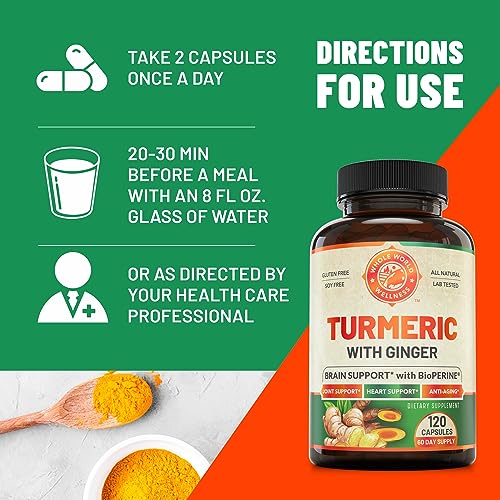Organic Turmeric Curcumin with Ginger and Black Pepper for Max Absorption WHOLE WORLD WELLNESSBuy Supplements Australia