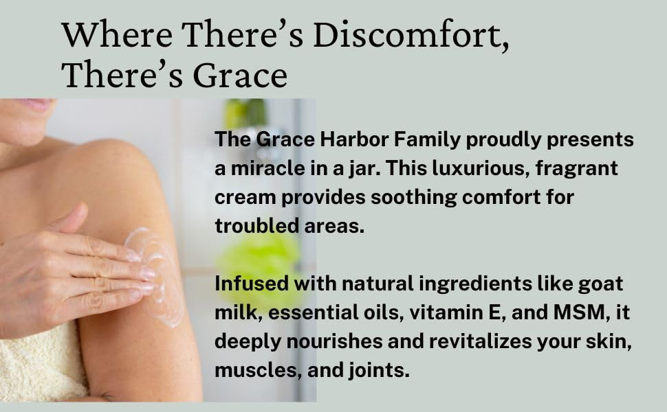 Grace Harbor MSM Cream – Variety 3 Pack – Daily Skin, Joint and Muscle Rub – Best Goat Milk Unscented Baby Lotion for Severly Dry Skin – Therapeutic Essential Oils and Fragrance Free – 4 oz Grace Harbor InternationalBuy Supplements Australia