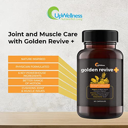 UpWellness Golden Revive + Joint Support with Quercetin, Magnesium, and Turmeric UpWellness Nutrient-Rich LivingBuy Supplements Australia