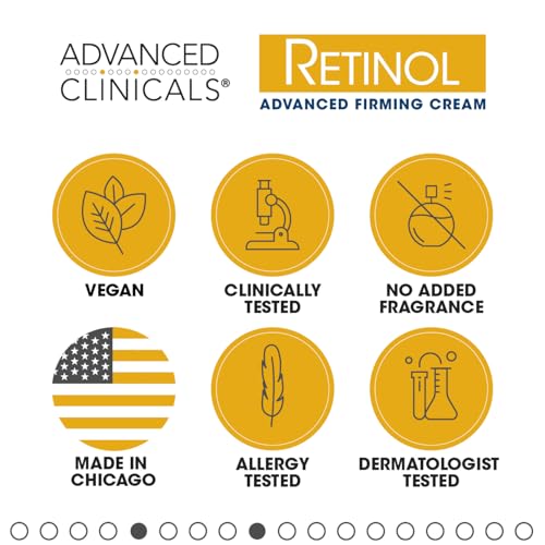 Advanced Clinicals Retinol Cream. Value Set- Two spa size 16oz bottles with pump Advanced ClinicalsBuy Supplements Australia