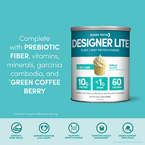Designer Wellness, Designer Lite, Low Calorie Natural Protein, Prebiotic Fiber, Key Vitamins Designer ProteinBuy Supplements Australia