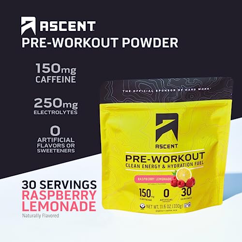 Ascent Pre Workout Powder - Preworkout for Men & Women with No Artificial Ingredients AscentBuy Supplements Australia