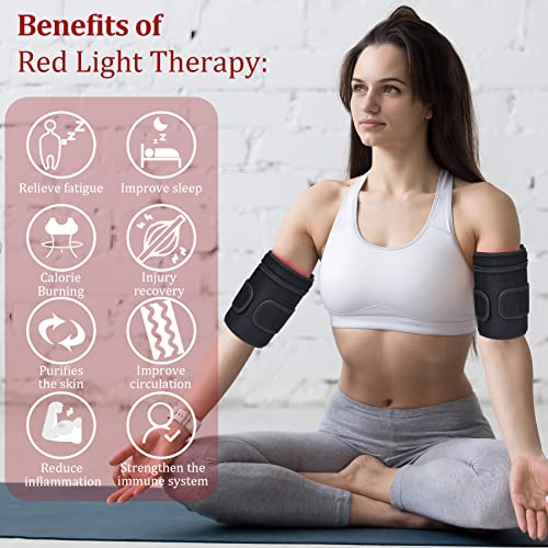 NEXTWOOD 660nm and 850nm Infrared Red Light Arm Therapy Wrap Belt with Timer & Brightness Setting Red NEXTWOODBuy Supplements Australia