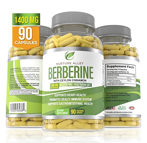Nurture Alley Berberine Complex - Berberine HCL 1200mg Plus Organic Ceylon Cinnamon NURTURE ALLEYBuy Supplements Australia