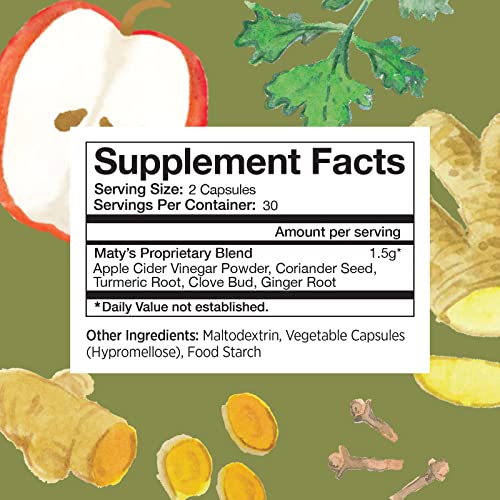 Matys Acid & Indigestion Relief Capsules, Safe Antacid Alternative for Occasional Acid MatysBuy Supplements Australia