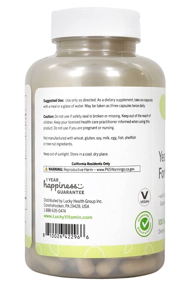 Lucky Vitamin - Yeast-Defense Formula - 180 Veg Capsules Lucky VitaminBuy Supplements Australia