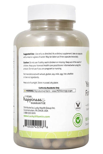 Lucky Vitamin - Yeast-Defense Formula - 180 Veg Capsules Lucky VitaminBuy Supplements Australia