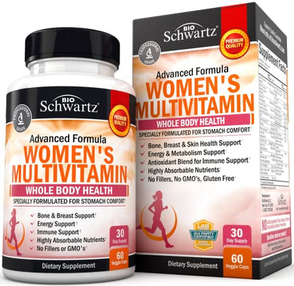 Multivitamin for Women with Vitamin D3 - Multivitamins for Bone Breast Skin Joint