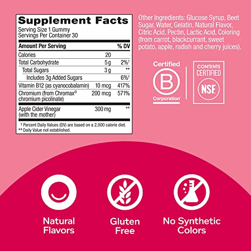 OLLY Metabolism Gummy Rings, Apple Cider Vinegar, Vitamin B12, Chromium, Energy and Digestive Health OLLYBuy Supplements Australia