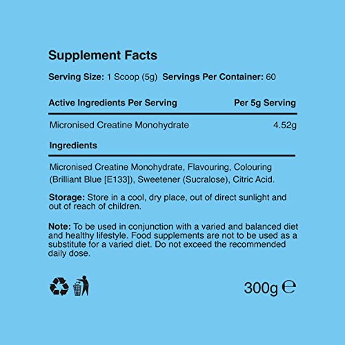 Warrior Creatine Monohydrate Powder – 300g – Micronised for Easy Mixing WarriorBuy Supplements Australia