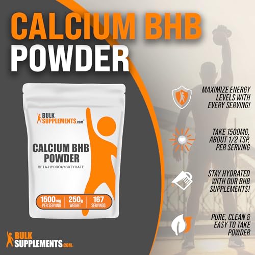 BulkSupplements.com Calcium BHB Powder - Beta-HydroxyButyrate Powder, BHB Supplement BULKSUPPLEMENTS.COMBuy Supplements Australia