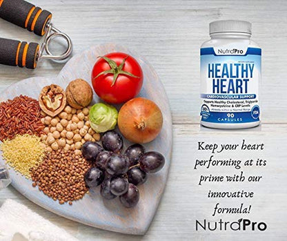 NutraPro Healthy Heart - Heart Health Supplements & Arteries Support .Healthy Cholesterol and Triglyceride. GMP Certified. NutraProBuy Supplements Australia