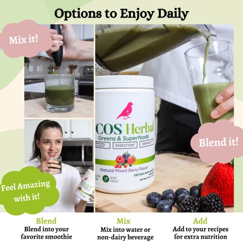 PCOS Herbal Green Superfood Probiotic Powder Mix: Hormonal Balance, Energy Boost PCOS Herbal TeaBuy Supplements Australia