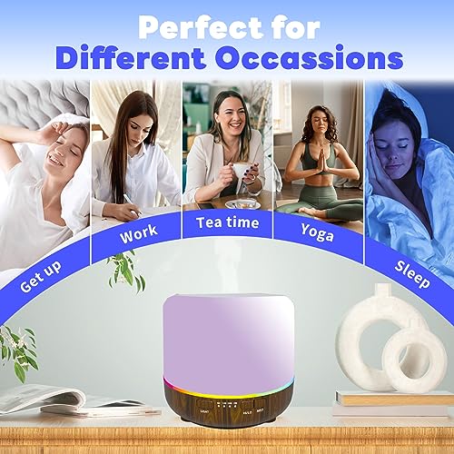 Scent Essential Oil Diffuser 2 Pack Max 200 ML Ultrasonic Cool Mist Humidifiers and Aromatherapy OtheyaBuy Supplements Australia