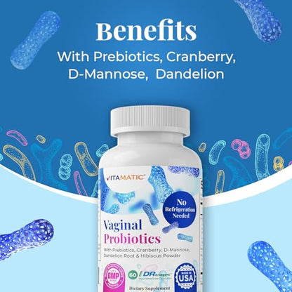 Vitamatic Vaginal Probiotics 20 Billions for Women pH Balance & Odor Control VitamaticBuy Supplements Australia