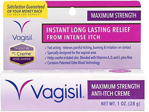 Vagisil Medicated Anti-Itch Creme Maximum Strength - 1oz, Pack of 5 VagisilBuy Supplements Australia