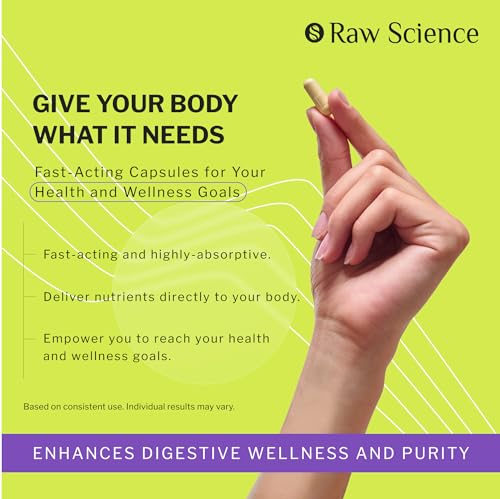 Colon Cleanse - Detox, Digestive Health, Psyllium Husk, Aloe Vera, Bentonite Clay, Acidophilus Probiotic S RAW SCIENCEBuy Supplements Australia