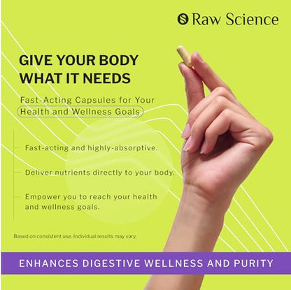 Colon Cleanse - Detox, Digestive Health, Psyllium Husk, Aloe Vera, Bentonite Clay, Acidophilus Probiotic S RAW SCIENCEBuy Supplements Australia