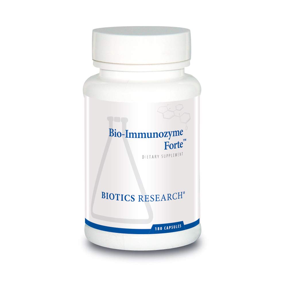BIOTICS RESEARCH Bio Immunozyme Forte Multivitamin, Echinacea, Cayenne Pepper, Lactobacillus acidophilus, Botanicals, Probiotics, Amino Acids, Organs/Glandulars for Immune System Health 180 Capsules BIOTICS RESEARCHBuy Supplements Australia