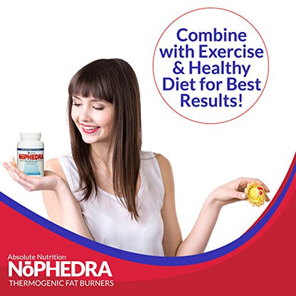 Absolute Nutrition Thermogenic Fat Burners, Nophedra Capsules, 80 Count Bottle Absolute NutritionBuy Supplements Australia