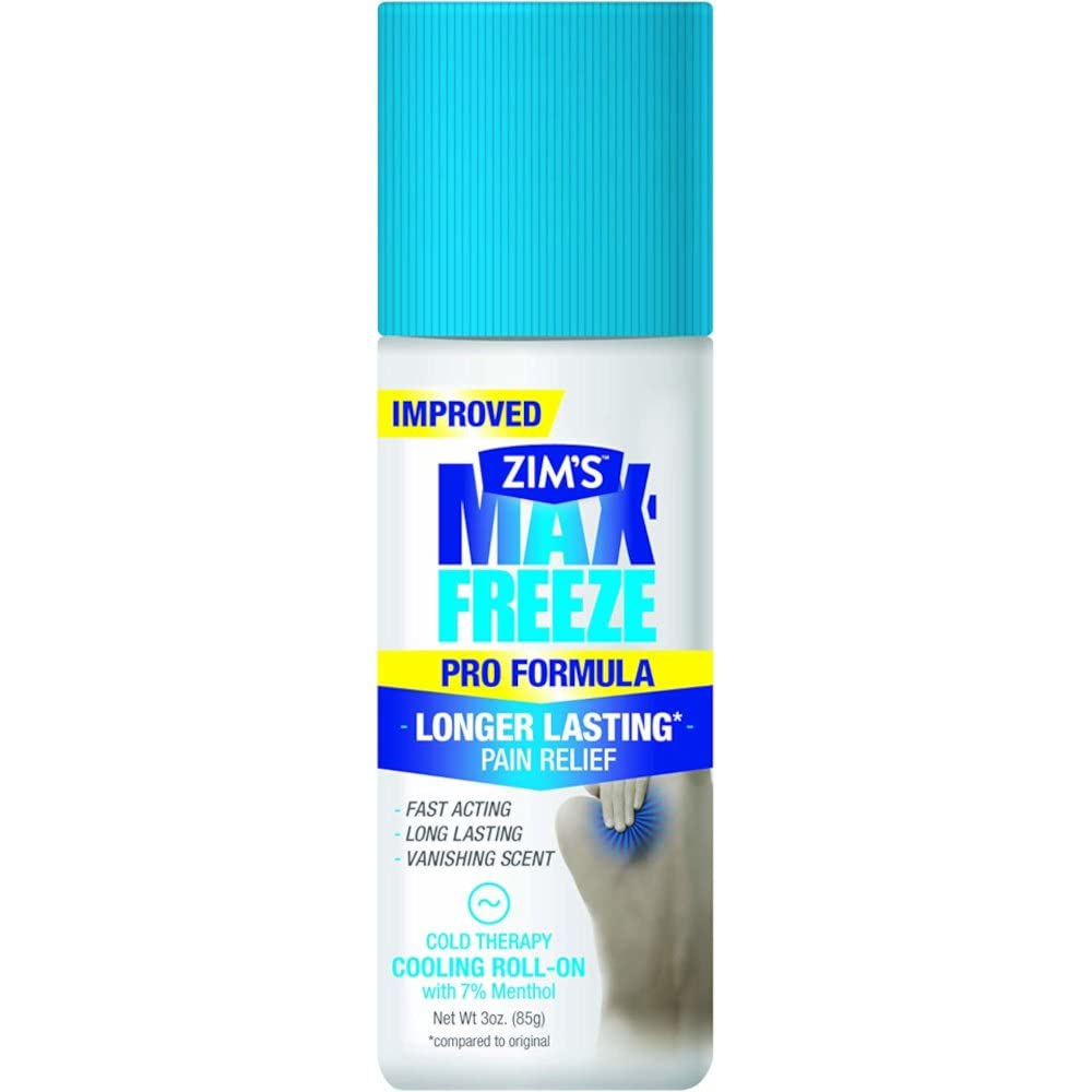 Zim's Max Freeze Muscle and Joint Pain Relief Roll-On - 3 oz, Pack of 4 Zim's Crack CremeBuy Supplements Australia