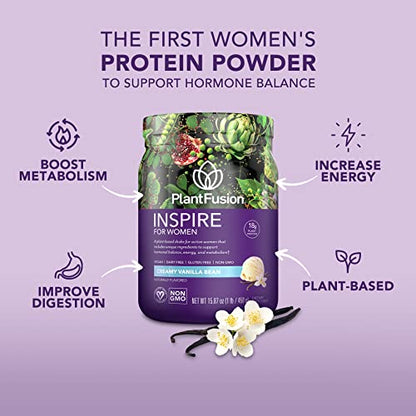 PlantFusion Inspire Plant Protein Powder for Women - Low Carb Protein Powder for Lean PlantFusionBuy Supplements Australia