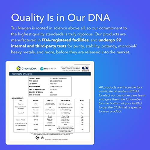 TRU NIAGEN - Patented Nicotinamide Riboside NAD+ Supplement. NR Supports TRU NIAGENBuy Supplements Australia