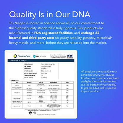 TRU NIAGEN - Patented Nicotinamide Riboside NAD+ Supplement. NR Supports TRU NIAGENBuy Supplements Australia