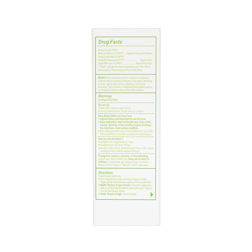 Good Clean Love BiopHresh Vaginal Homeopathic Suppository, Bacterial Vaginosis Treatment for Women Good Clean LoveBuy Supplements Australia