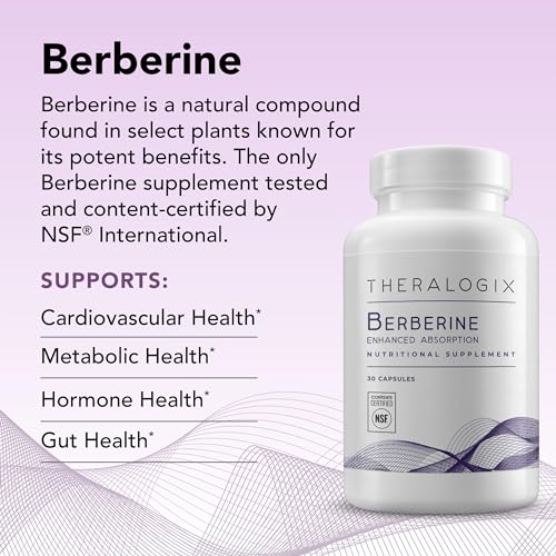 Theralogix Berberine Enhanced Absorption - 30-Day Supply - Made with Berberine TheralogixBuy Supplements Australia
