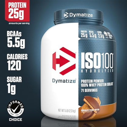 Dymatize ISO 100 Whey Protein Powder with 25g of Hydrolyzed 100% Whey Isolate DymatizeBuy Supplements Australia