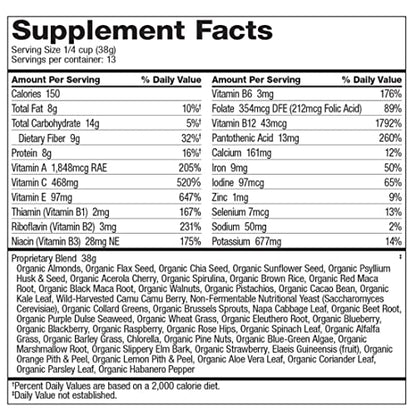 Dr. Schulze's SuperFood Ultra | Organic Super Food Powder | Vitamin B Complex and 520% Dr. Schulze'sBuy Supplements Australia