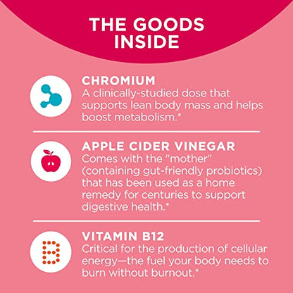 OLLY Metabolism Gummy Rings, Apple Cider Vinegar, Vitamin B12, Chromium, Energy and Digestive Health OLLYBuy Supplements Australia